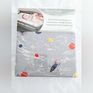 Trend Lab Gray Flannel Changing Pad Cover